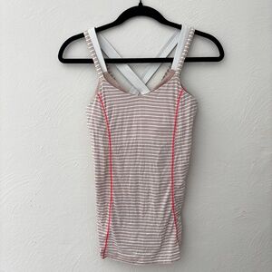 Lululemon Women’s Run for Gold Athletic Tank Top with Built-In Bra